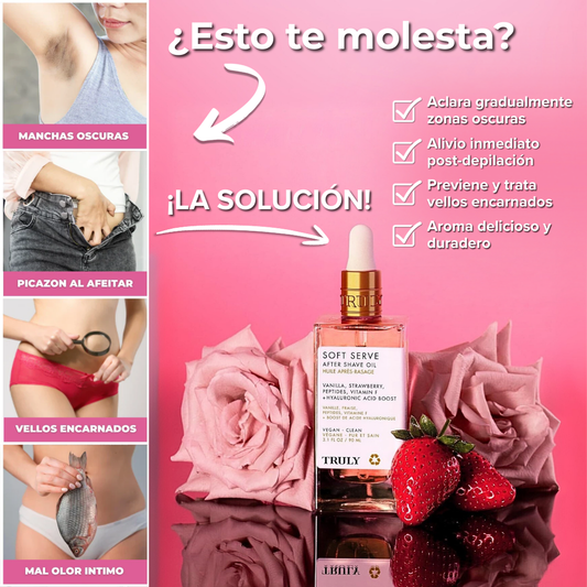 🌸 Truly Beauty 🌸 Aceite Strawberry – Aclara, Hidrata y Da Luminosidad Natural a Tu Piel ✨